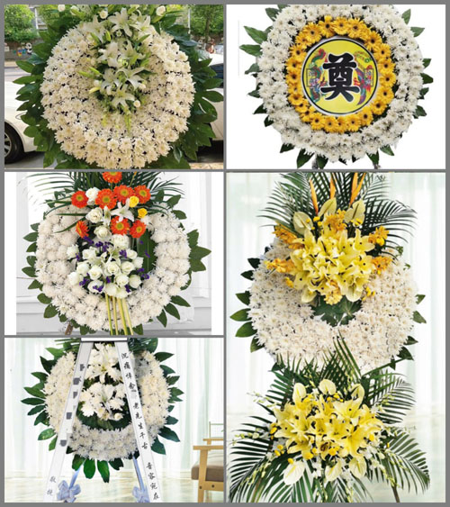甘肃省张掖临泽县新华镇明泉村花圈速递